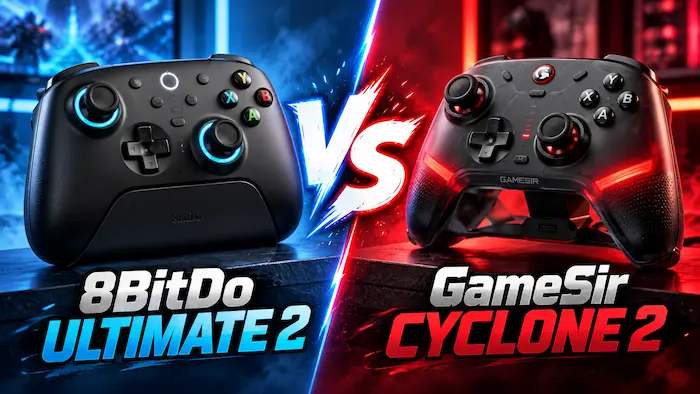 8BitDo Ultimate 2 vs GameSir Cyclone 2: Which Xbox-Style Pad Fits You?