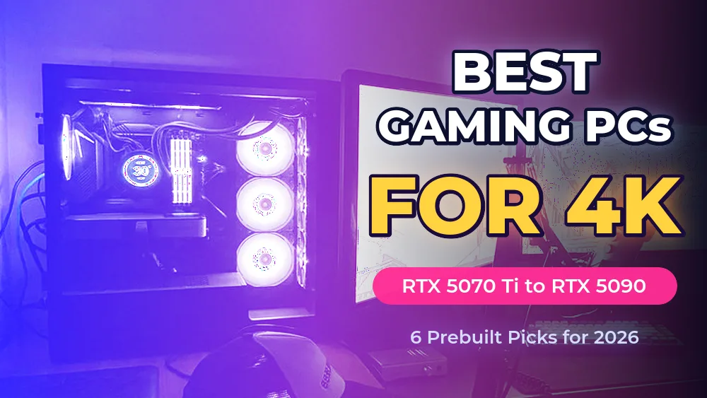 Best Gaming PCs for 4K in 2026: 6 Top Picks