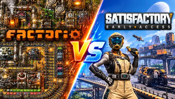 Factorio vs Satisfactory: Which Factory Game Should You Play?