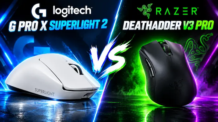 Logitech G Pro X Superlight 2 vs Razer DeathAdder V3: Which Wireless Mouse Fits Your Hand?