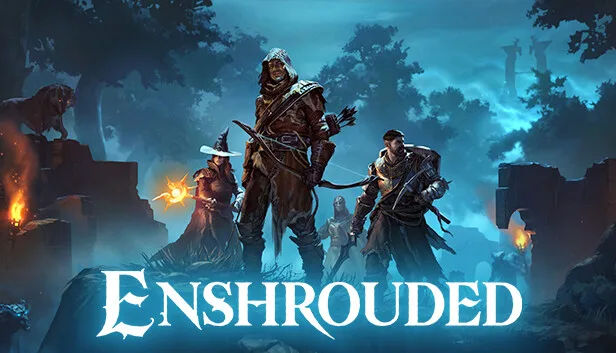 Enshrouded vs Valheim comparison, Enshrouded key art of the Shroud fog over Embervale