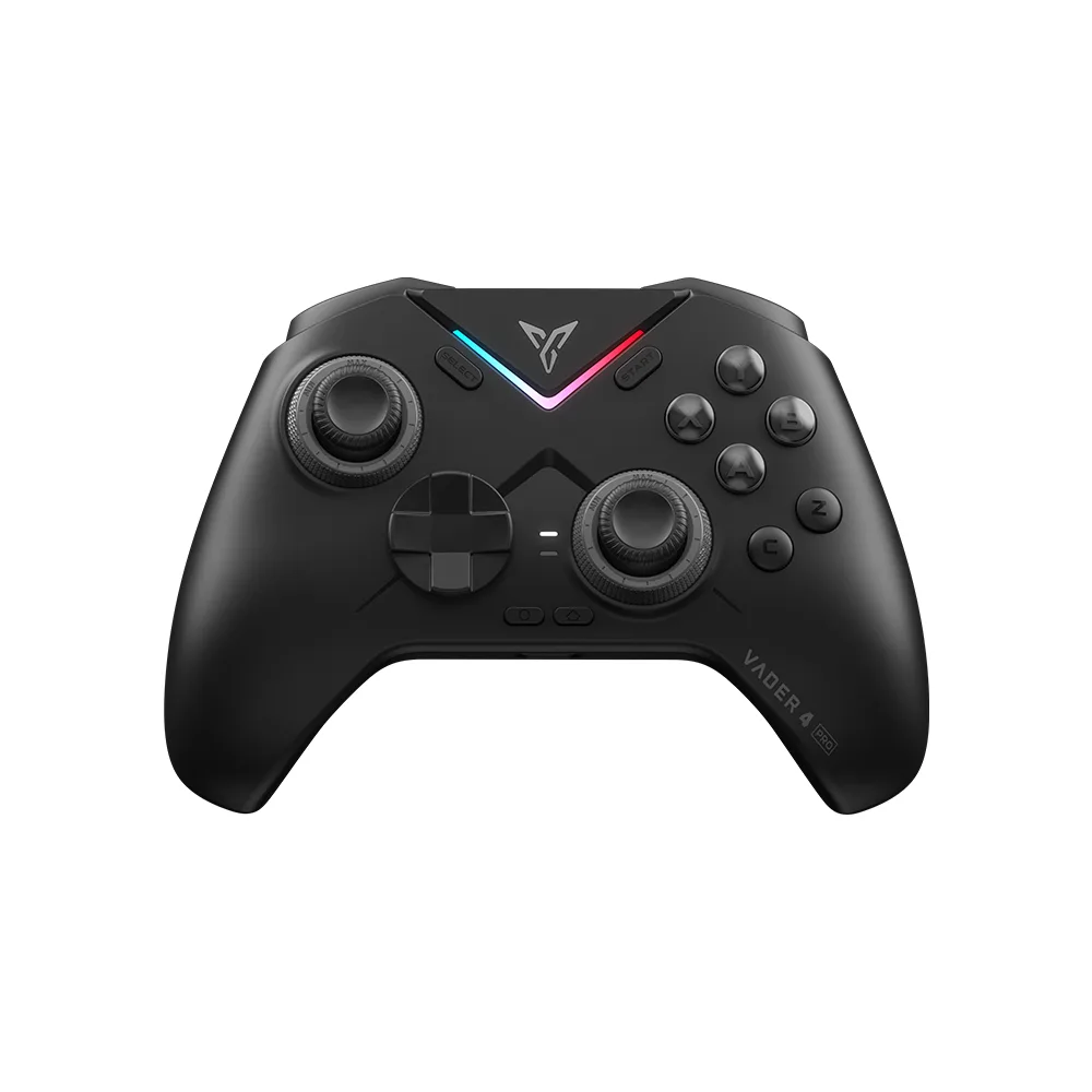 Black Flydigi Vader 4 Pro controller, front view
