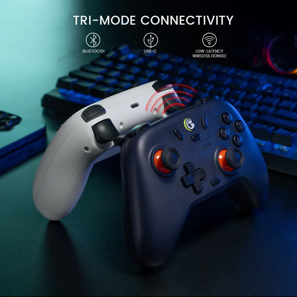 GameSir Nova Lite controllers with Bluetooth, USB-C and 2.4G dongle icons