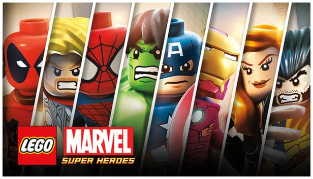 LEGO Marvel Super Heroes key art with LEGO heroes
