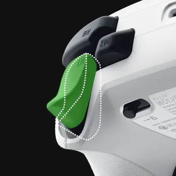 Razer Wolverine V3 Pro HyperTrigger stop in the short-pull position