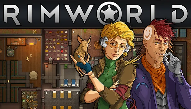 RimWorld vs Dwarf Fortress colony sim, RimWorld key art