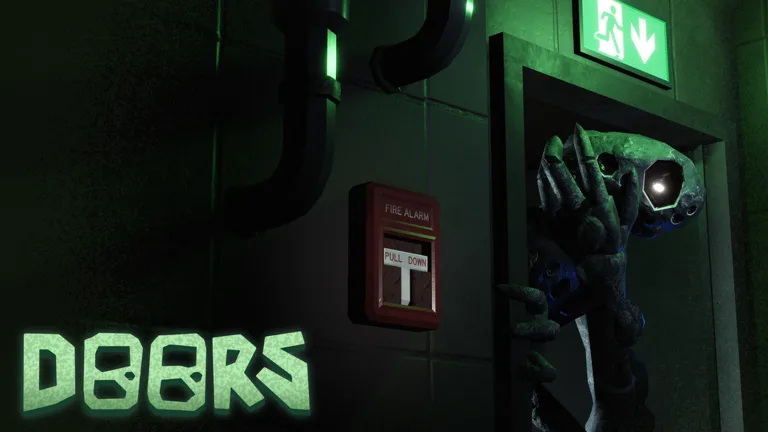 Roblox games to play with friends horror: DOORS game thumbnail
