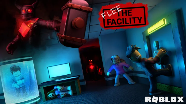 Flee the Facility Roblox horror game thumbnail