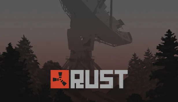 Rust vs DayZ comparison, Rust key art of the survival game island